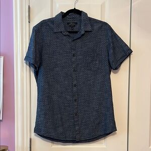 Marc Anthony Blue Casual Button Down Shirt